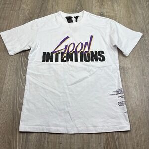 VLONE X NAV Good Intentions Doves Graphic T-Shirt Authentic White Men Size Small